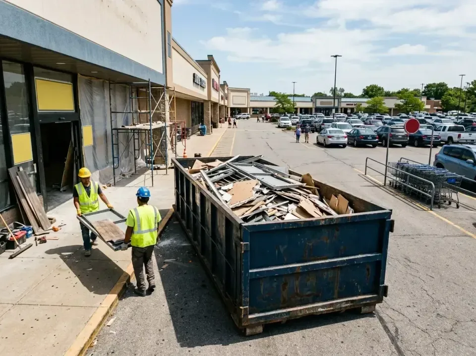 retail-store-renovation-debris-003 — frequently asked questions, Roll-off Dumpster Rentals in Lake St. Louis, MO